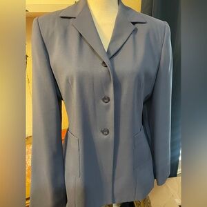 Beautiful Larry Levine, Petite Suits, size 12P, slate blue